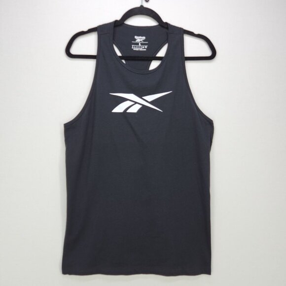 Reebok Womens Tank Top Size Large Black Performance Training Racerback Top - Picture 10 of 12
